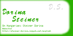 dorina steiner business card